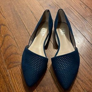 Franco Sarto Navy Blue Flats